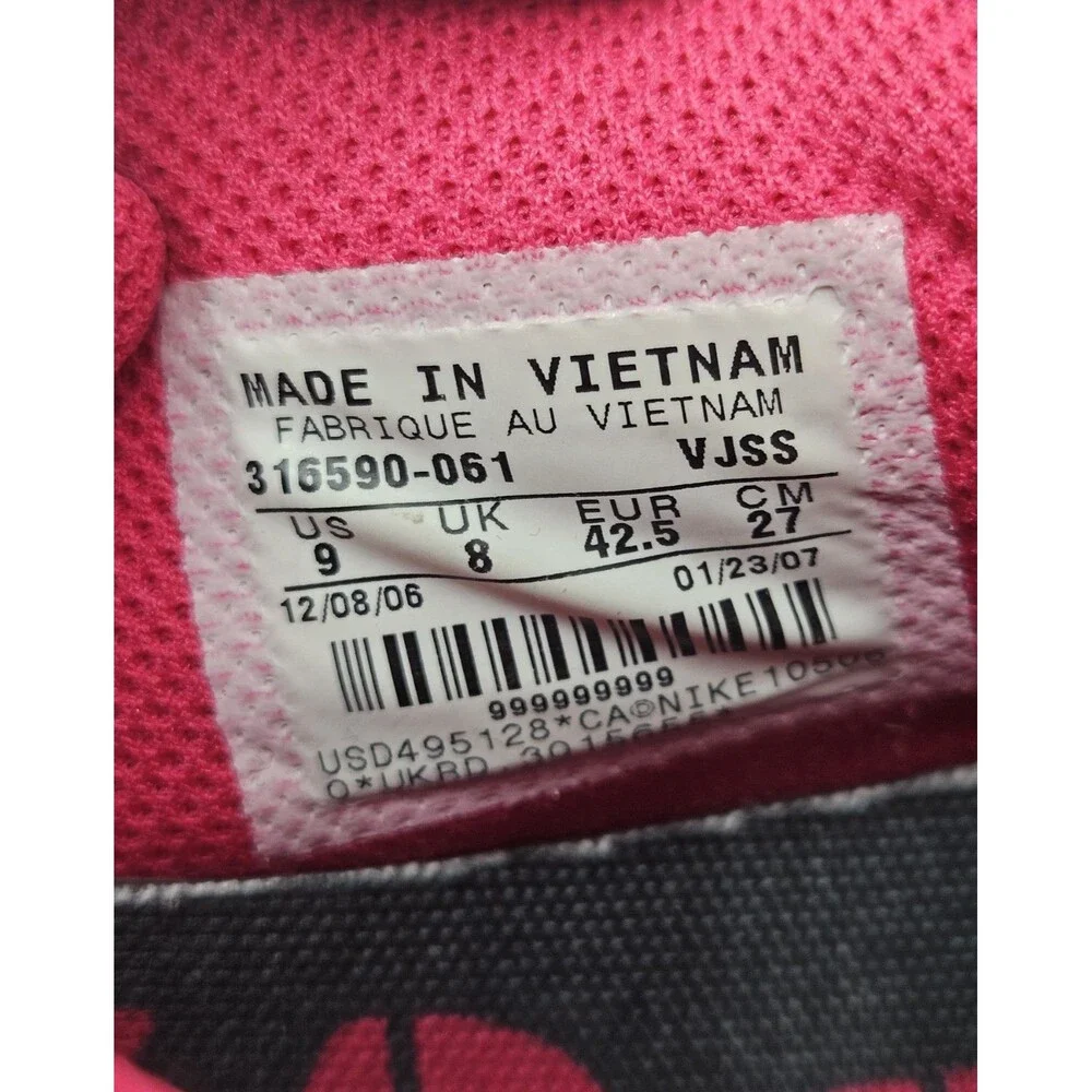 SIZE: 9 NIKE TRAINER DUNK LOW MEN'S SHOES 2007  316590 061 Pre-owned - Picture 8 of 9